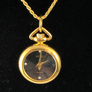 Relic Pendant Diamond Accents Necklace Watch